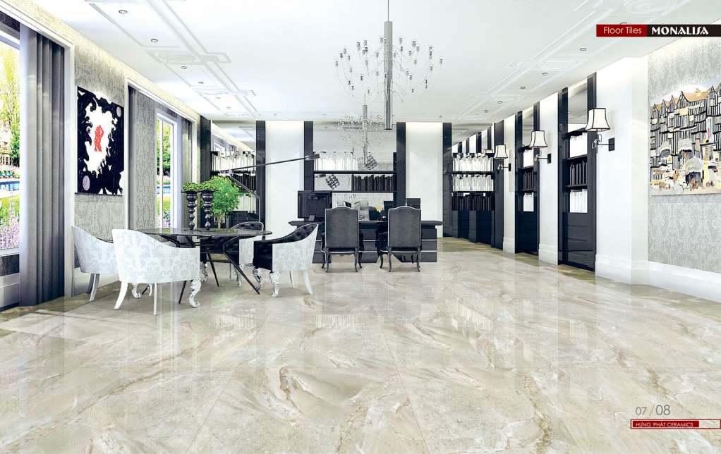Gạch Ceramic có độ cứng cao, sử dụng cho mọi không gian