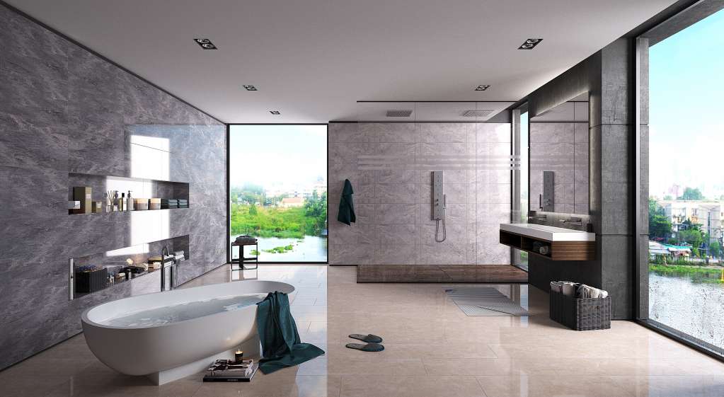 Gạch men đa dạng thiết kế dẫ dàng làm sạch