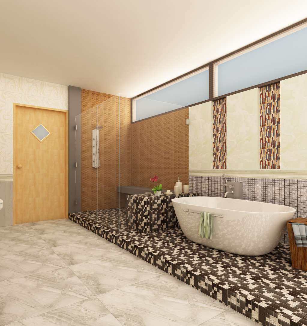 Gạch ốp tường phòng tắm mang lại thẩm mỹ và an toàn