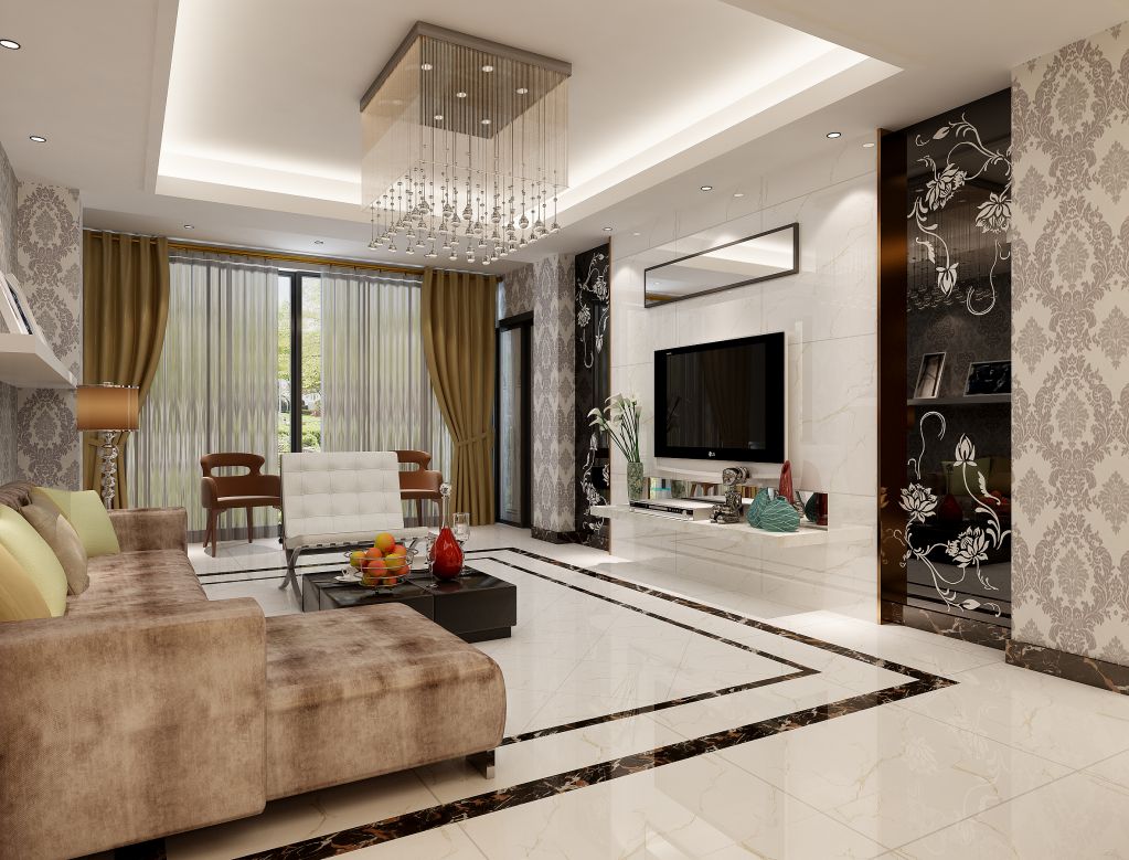 Ốp gạch chân tường làm đẹp cho không gian